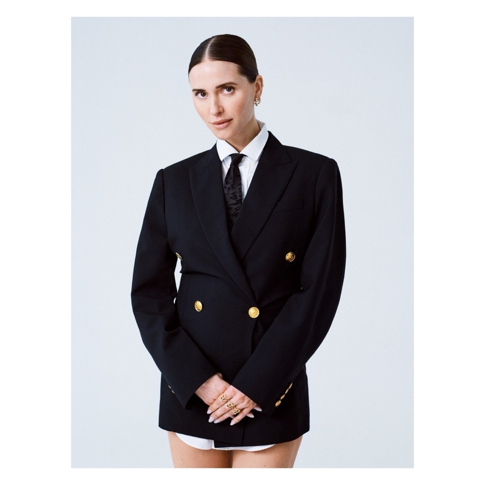 CÉLINE BLACK WOOL & CASHMERE JACKET & PANT SUIT SIZE 38 PHOEBE PHILO - Picture 6 of 16